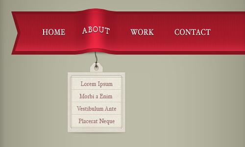 21 Free High Quality Navigation Menu PSD