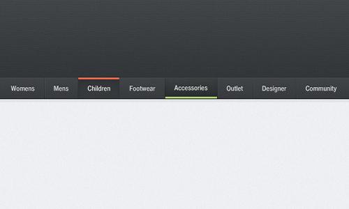 21 Free High Quality Navigation Menu PSD