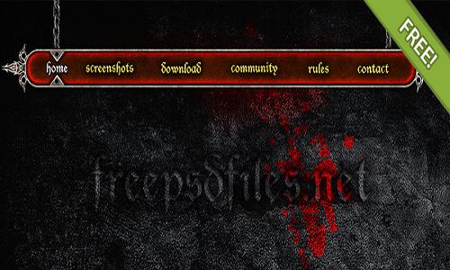 21 Free High Quality Navigation Menu PSD
