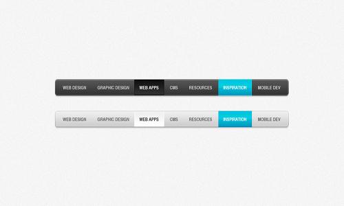 21 Free High Quality Navigation Menu PSD