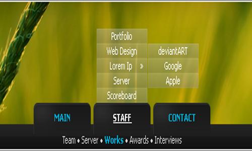 21 Free High Quality Navigation Menu PSD
