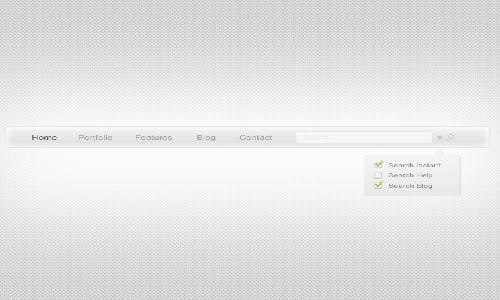 21 Free High Quality Navigation Menu PSD