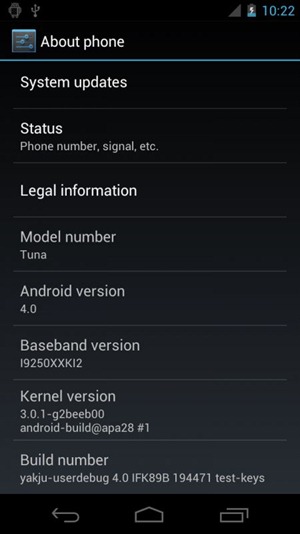 Android 4.0 p3 about