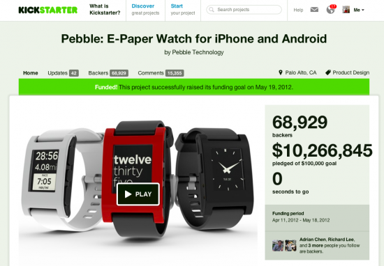 Pebble Kickstarter