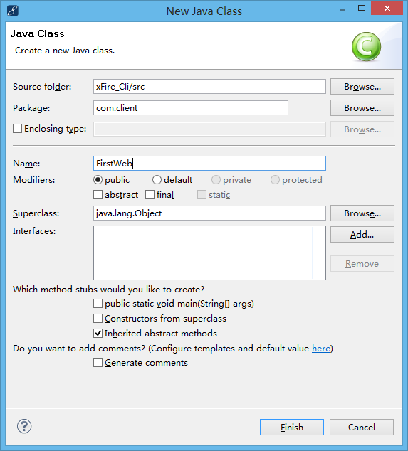 JavaʹxFireWebServiceɵϽ̳ ½Javaļ