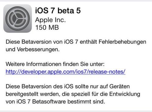 ƻ iOS 7 beta 5 ޸