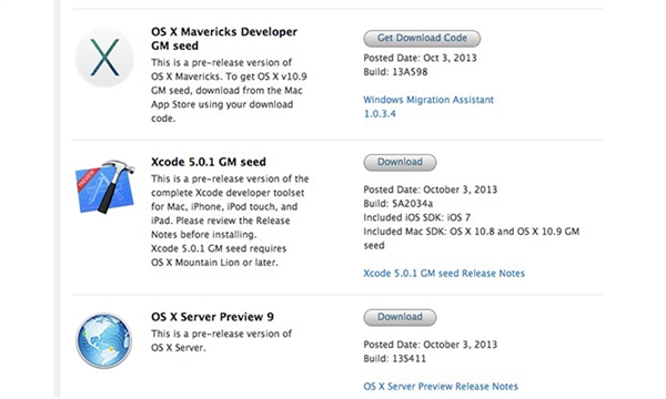 ƻ򿪷߿ OS X 10.9 Mavericks GM 