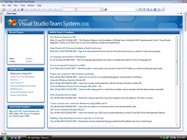 ΢Visual Studio 2013 ʼҳ