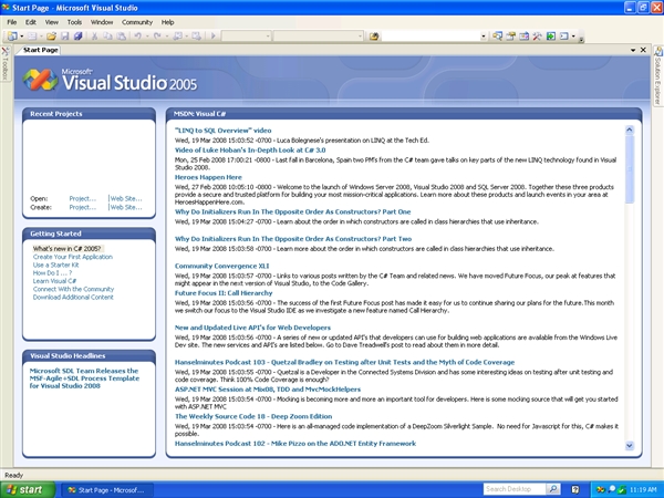 ΢Visual Studio 2013 ʼҳ