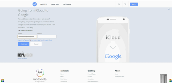Moto X 支持从 iCloud 导入联系人和日程信息