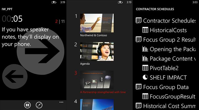 Office RemoteWP8 ֻ˿ Office ʾ