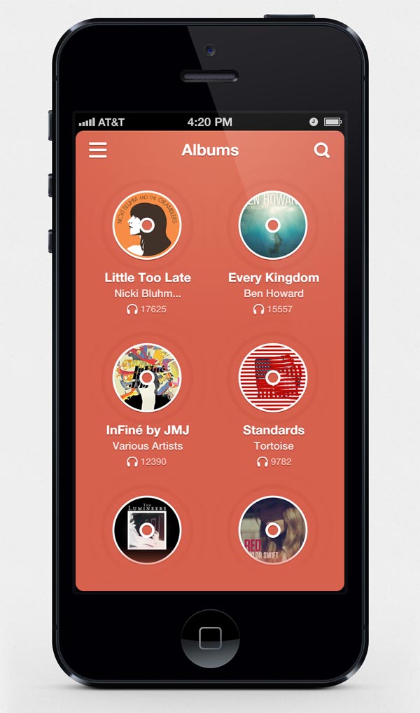Stunning Music Apps Designs Stunning Music Apps Designs
