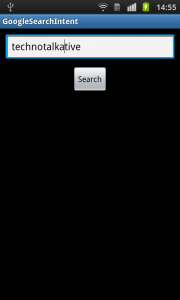Android - Google search intent