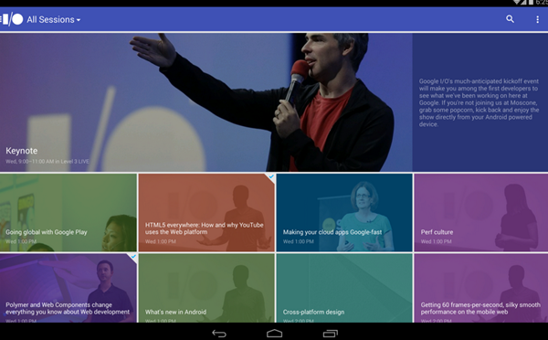 Google IO 2014 Android app