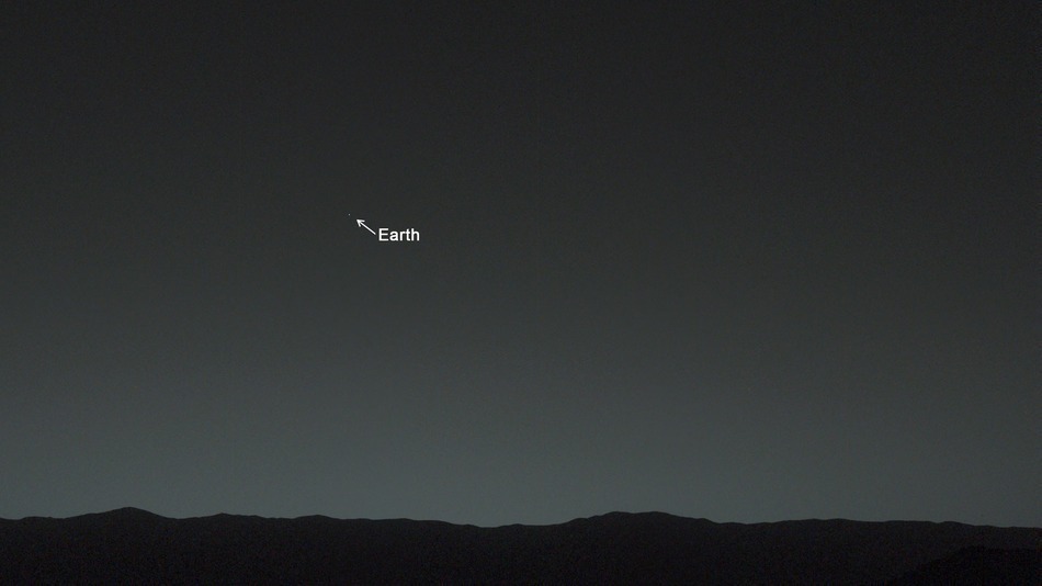CuriosityEarthFromMars