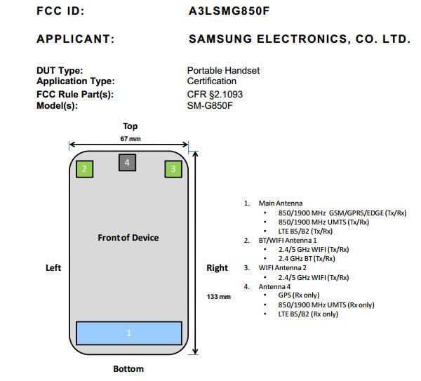  GALAXY Alpha  FCC ֤ 8  13 շ