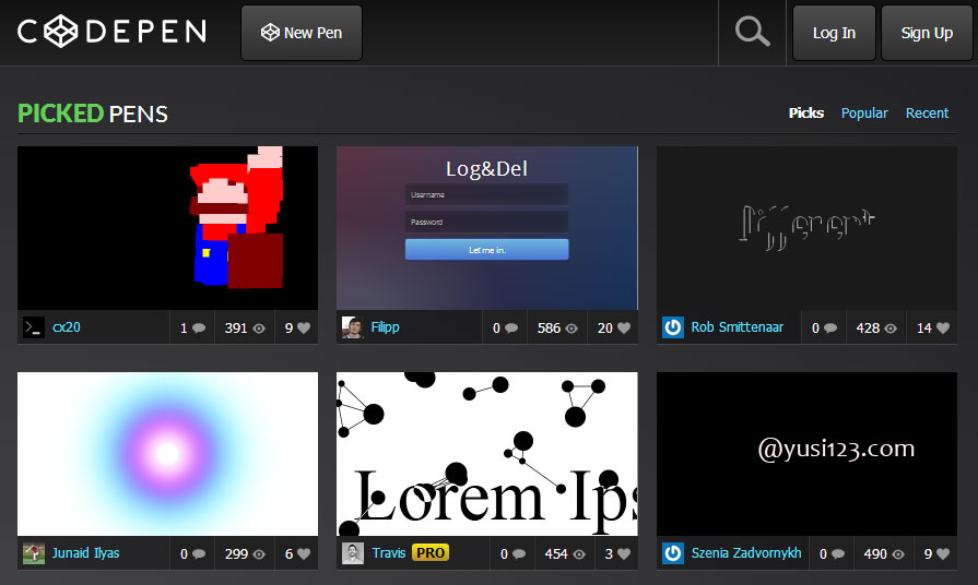  CodePen ༭