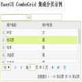 ԭEasyUI ComboGrid ɷҳʾ