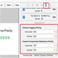 iOS֮AutoLayoutеContent Hugging Priority Content Compression Resistance Priority